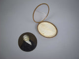 George III Miniature Portrait Of A Gentleman - Oil On Ivory, c.1780-90. - Harrington Antiques