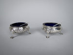 George III Pair Of Silver Salt Cellars by William Cripps, London, 1770. - Harrington Antiques