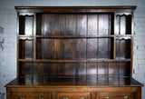 George III Period English Oak Dresser With Rack. - Harrington Antiques