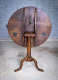 George III Provincial Oak Tilt Top Table, c.1760 - Harrington Antiques