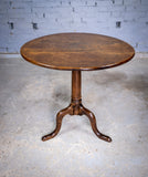 George III Provincial Oak Tilt Top Table, c.1760 - Harrington Antiques