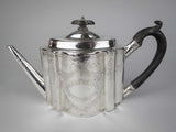 George III Sterling Silver Teapot by Henry Chawner, London, 1807 - Harrington Antiques