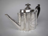 George III Sterling Silver Teapot by Henry Chawner, London, 1807 - Harrington Antiques