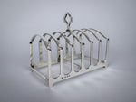 George V Sterling Silver 7 Bar Toast Rack by Adie Brothers, Birmingham, 1926 - Harrington Antiques