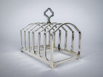 George V Sterling Silver 7 Bar Toast Rack by Adie Brothers, Birmingham, 1926 - Harrington Antiques