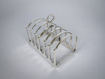 George V Sterling Silver 7 Bar Toast Rack by Adie Brothers, Birmingham, 1926 - Harrington Antiques