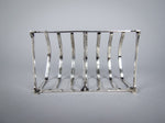 George V Sterling Silver 7 Bar Toast Rack by Adie Brothers, Birmingham, 1926 - Harrington Antiques