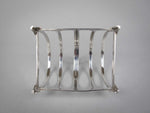 George V Sterling Silver Toast Rack by Walker & Hall, Birmingham, 1927. - Harrington Antiques