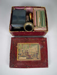 Georges Carette & Co Magic Lantern Set With Original Box and Slides, c.1900. - Harrington Antiques