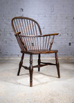 Georgian Bow Back Ash & Elm Windsor Chair With Maker's Stamp - Harrington Antiques