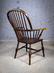 Georgian Bow Back Ash & Elm Windsor Chair With Maker's Stamp - Harrington Antiques