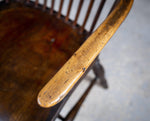 Georgian Bow Back Ash & Elm Windsor Chair With Maker's Stamp - Harrington Antiques