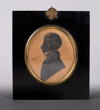 Georgian Bronzed Silhouette Of A Gentleman, c.1800 - Harrington Antiques