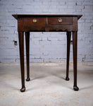 Georgian Country Oak Lamp / Side Table, c.1800 - Harrington Antiques