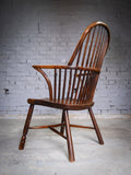 Georgian Saddle Seated Bow Back Windsor Chair, c.1800. - Harrington Antiques