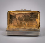 Georgian Sterling Silver Snuff Box by Samuel Pemberton, 1818. - Harrington Antiques