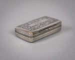 Georgian Sterling Silver Snuff Box by Samuel Pemberton, 1818. - Harrington Antiques