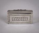 Georgian Sterling Silver Snuff Box by Samuel Pemberton, 1818. - Harrington Antiques