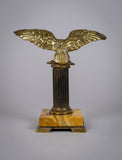 Gilt Bronze & Marble Eagle Pocket Watch Holder by Deposé, c.1890. - Harrington Antiques