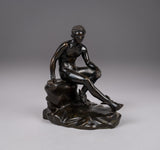 Grand Tour Bronze Of A Seated Hermes - Harrington Antiques