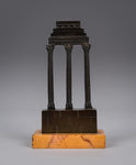 Grand Tour Bronze Of Temple Of Castor And Pollux - Harrington Antiques