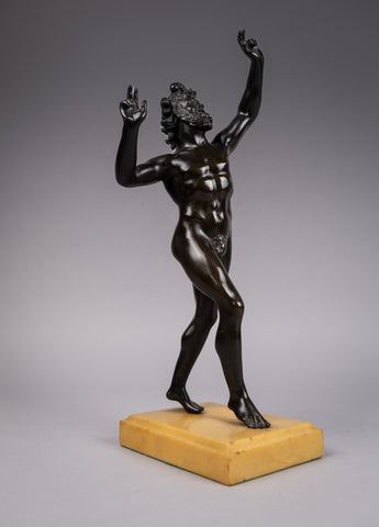 Grand Tour Bronze Of The Dancing Faun. - Harrington Antiques