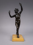 Grand Tour Bronze Of The Dancing Faun. - Harrington Antiques