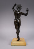 Grand Tour Bronze Of The Dancing Faun. - Harrington Antiques