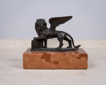 Grand Tour Bronze Of Winged Lion Of St Mark. - Harrington Antiques