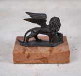 Grand Tour Bronze Of Winged Lion Of St Mark. - Harrington Antiques