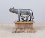 Grand Tour Silvered Model Of The Capitoline Wolf - Harrington Antiques