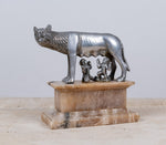 Grand Tour Silvered Model Of The Capitoline Wolf - Harrington Antiques