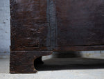 Large 17th Century Oak & Iron Bound Baroque Chest With Original Key, c.1700 - Harrington Antiques