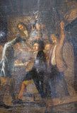 Large 18th Century Oil In Manner of Pieter Jansz Quast (1605-1647) - Tavern Fight Over A Card Game - Harrington Antiques