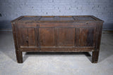 Large 18th Century Queen Anne Four Panel Chest / Coffer - Dated 1702. - Harrington Antiques