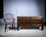 Large 18th Century Queen Anne Four Panel Chest / Coffer - Dated 1702. - Harrington Antiques