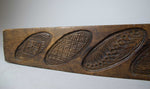 Large 19th Century Fruitwood Gingerbread Mould With Eight Floral Motifs. - Harrington Antiques