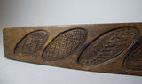 Large 19th Century Fruitwood Gingerbread Mould With Eight Floral Motifs. - Harrington Antiques