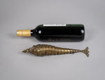 Large 19th Century Indian Brass Articulated Fish Powder Flask - Harrington Antiques