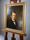 Large 19th Century Portrait Of A Boy. Oil On Canvas, English School. - Harrington Antiques