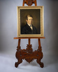 Large 19th Century Portrait Of A Boy. Oil On Canvas, English School. - Harrington Antiques