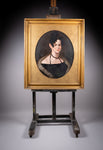 Large 19th Century Portrait Of A Lady - Oil On Canvas. - Harrington Antiques