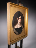 Large 19th Century Portrait Of A Lady - Oil On Canvas. - Harrington Antiques