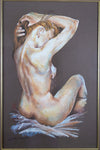 Large Female Nude Pastel by Peter Goodhall, 1999. Signed & Dated. - Harrington Antiques