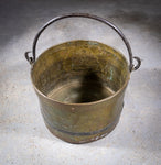 Large Georgian Brass, Copper & Iron Log Bucket / Bin. - Harrington Antiques