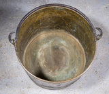 Large Georgian Brass, Copper & Iron Log Bucket / Bin. - Harrington Antiques