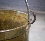 Large Georgian Brass, Copper & Iron Log Bucket / Bin. - Harrington Antiques