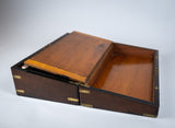 Large Georgian Rosewood Campaign Writing Slope. - Harrington Antiques