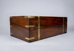 Large Georgian Rosewood Campaign Writing Slope. - Harrington Antiques