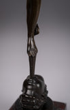 Large Grand Tour Bronze Of Mercury After Giambologna - Foundry Of Georgio Sommer. - Harrington Antiques